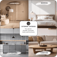 Touch Up-Paint, Matte Finish, for Cabinets, Walls, Windows, Doors, and Furniture, 3 Color Kit Matches 90% of Surfaces, Beige + White 3 Pack - Image 3