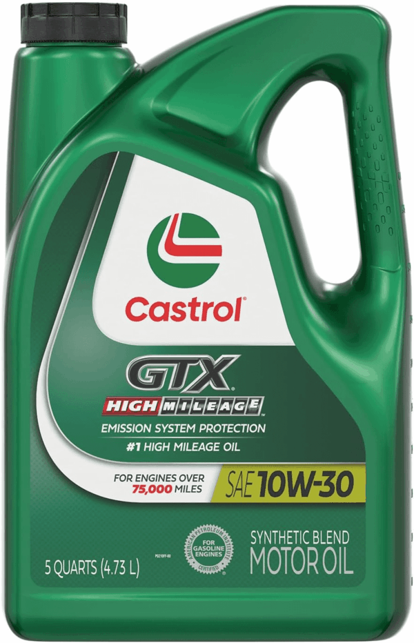 GTX High Mileage 10W-30 Synthetic Blend Motor Oil, 5 Quarts