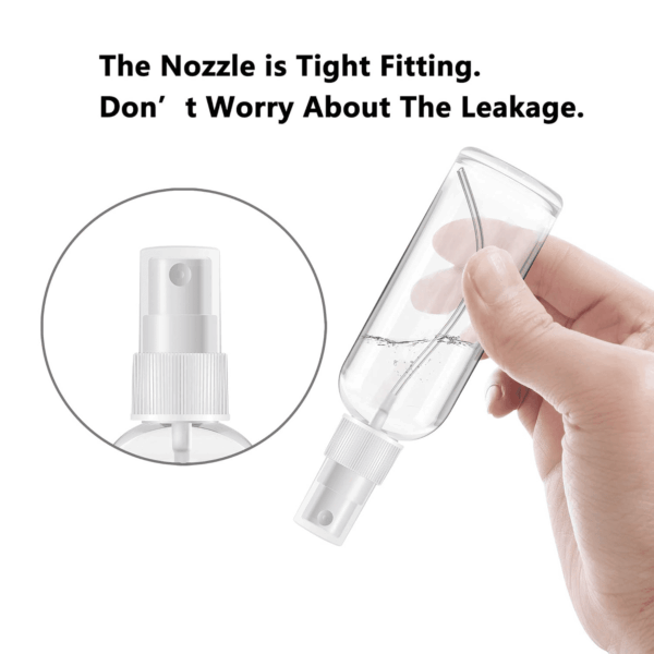 2 Pack Spray Bottles 1Oz Clear Plastic Empty Refillable Mini Spritzer for Travel, Cleaning, Gardening, Skin Care Atomizer for Essential Oils, Perfume - Image 3
