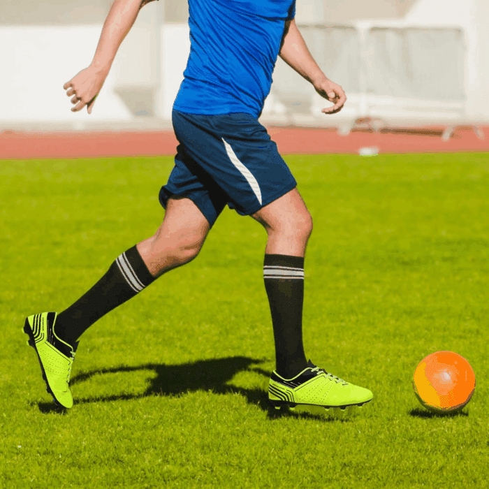 Mens Sport Flexible Athletic Lace up Light Weight Outdoor Cleats Football Soccer Shoes - Image 6