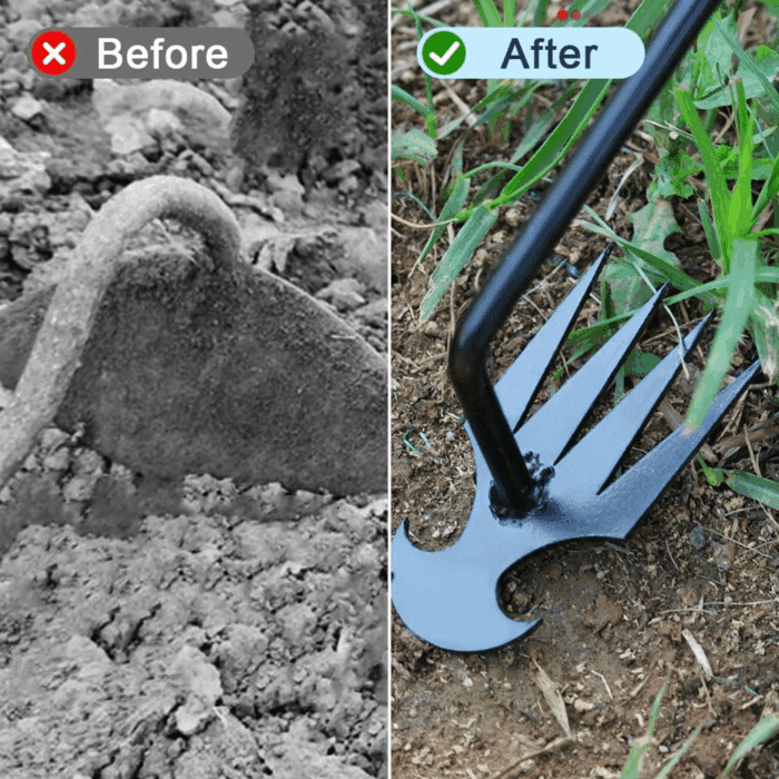 Weeding Artifact Weeding Tool, 2025 New Weeding Weed Puller Tool with Long Handle, Manual Weed Remover Tool for Lawn and Garden (Black 30CM) - Image 2