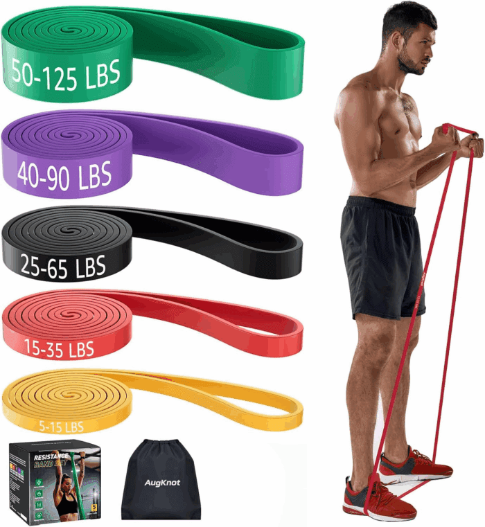 Resistance Bands, Pull up Exercise Bands, Workout Bands for Fitness Training, Body Stretching, Physical Therapy, Muscle Training