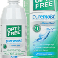 Puremoist Multi-Purpose Contact Lens Cleaning and Disinfecting Solution with Lens Case, 10 FL Oz (Pack of 1)