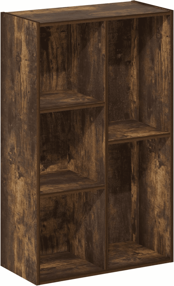 Luder 5-Cube Reversible Open Shelf, Amber Pine
