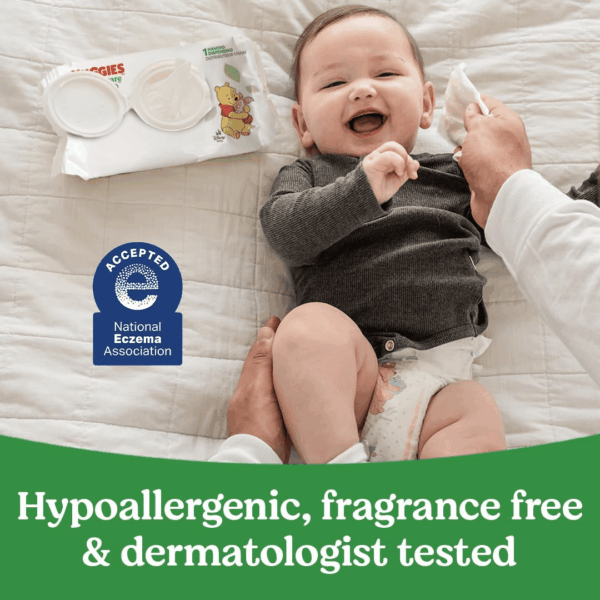 Natural Care Sensitive Baby Wipes, Unscented, Hypoallergenic, 99% Purified Water, 3 Refill Packs (528 Wipes Total) - Image 5