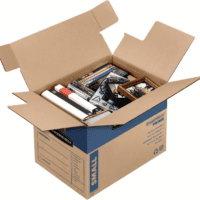 Small Prime Moving Box 10 Pack, Reinforced Handles, Tape-Free Assembly, Attached Lid, 16-In X 12-In X 12-In (0062716) - Image 4