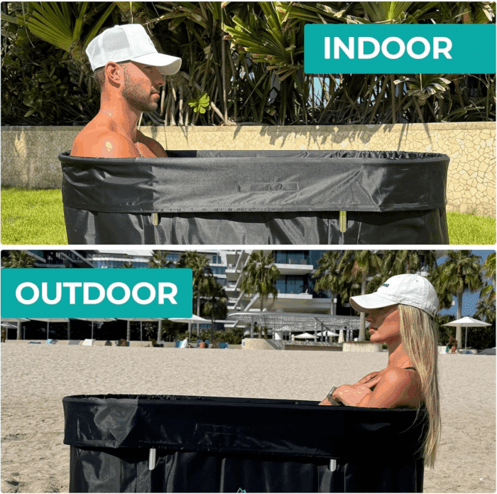 XL Ice Bath Tub for Athletes, 129 Gal Multi-Layered Cold Plunge Tub for Recovery – Portable Ice Bath for Home Gym, Indoor & Outdoor Use – Adult-Sized, Durable & Insulated Cold Therapy Tub - Image 6