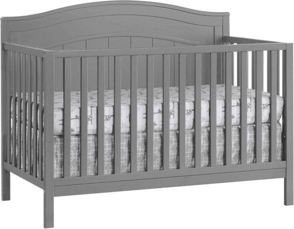 North Bay 4-In-1 Convertible Baby Crib, Dove Gray, Greenguard Gold Certified