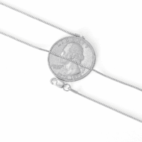 925 Sterling Silver 1Mm & 0.8 Italian Box Chain Necklace 16" - 30" with Silver Polishing Cloth/Dainty & Sturdy Necklace for Women Available in 15 Lengths - Image 9