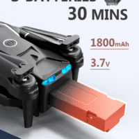 Cool Mini Drone with Camera for Kids Adults Beginners, 1080P FPV Camera Remote Control Drone for Kids with 3 Batteries, One-Click Take Off/Landing, Altitude Hold, Headless Mode, 360° Flips, 3-Gear Speeds , Emergency Stop, Toys Gifts for Kids - Image 5