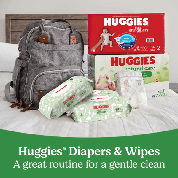 Natural Care Sensitive Baby Wipes, Unscented, Hypoallergenic, 99% Purified Water, 3 Refill Packs (528 Wipes Total) - Image 11