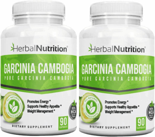 Garcinia Cambogia for Weight Management and Kidney Stone Management, 2, 90 Count Bottles 180 Capsules 60% and 95% HCA Blend Dosing 700Mg - 2400Mg