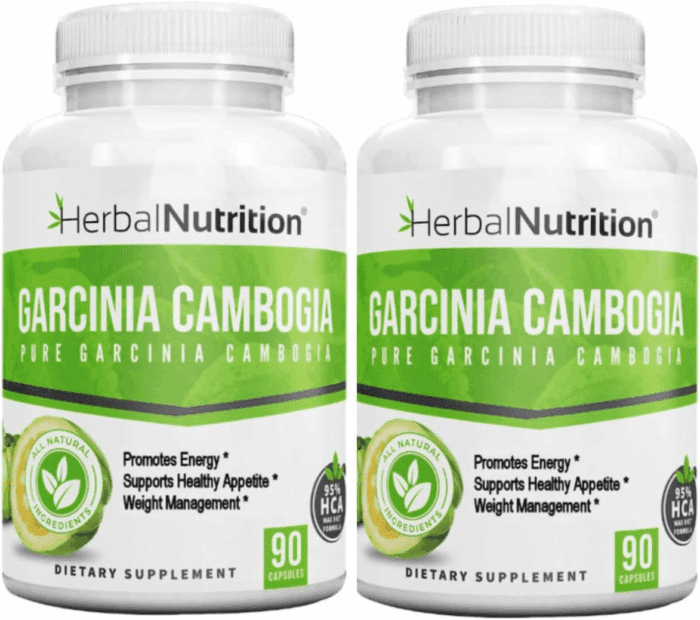 Garcinia Cambogia for Weight Management and Kidney Stone Management, 2, 90 Count Bottles 180 Capsules 60% and 95% HCA Blend Dosing 700Mg - 2400Mg