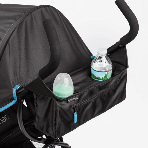 Summer by  3D Mini Convenience Stroller – Lightweight Stroller with Compact Fold, Multi-Position Recline, Canopy with Pop Out Sun Visor – Umbrella Stroller for Travel & More, Blue/Black - Image 10