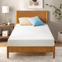 5 Inch Green Tea Memory Foam Mattress [New Version], Twin, Fiberglass Free, Medium Firm Feel, Zoned Pressure Relief, Certified Safe Foams & Fabric, Mattress in a Box