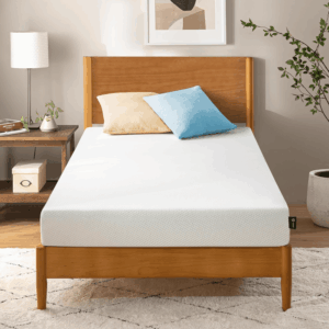 5 Inch Green Tea Memory Foam Mattress [New Version], Twin, Fiberglass Free, Medium Firm Feel, Zoned Pressure Relief, Certified Safe Foams & Fabric, Mattress in a Box