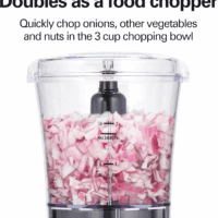 Power Elite Blender for Smoothies with 3-Cup Vegetable Chopper Mini Food Processor, 40Oz Glass Jar, 12 Functions for Puree, Ice Crush, Black and Stainless Steel (58149) - Image 5