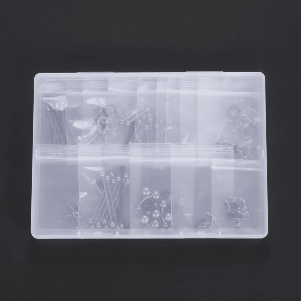 150PCS Piercing Kit Jewelry Stainless Steel Lip Nose Tongue Tragus Cartilage Daith Eeybrow Belly Button Rings Body Piercing Tools 14G 16G 20G - Image 6