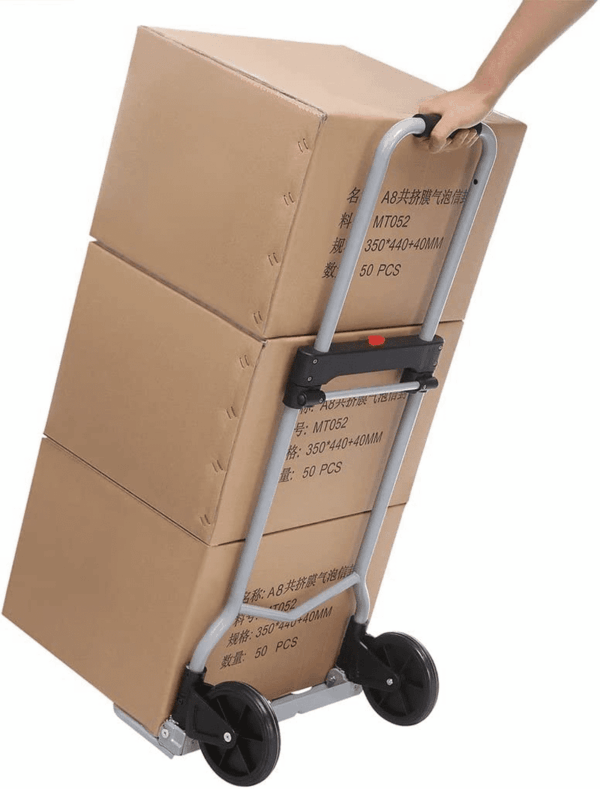 Aluminum Folding Hand Truck and Dolly, 220Lbs Capacity, Cart Ideal for Moving Heavy Loads, Portable and Durable - Image 7