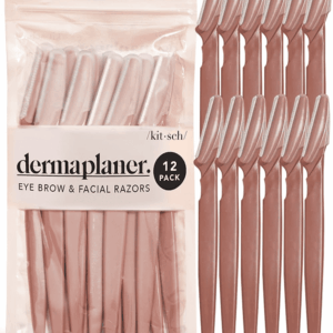 Dermaplaning Tool - Face Razors for Women and Men, Eyebrow Trimmer and Face Shaver, Facial Hair Removal, Facial Razors for Women and Men, Dermaplane Razor - 12Pc, Terracotta