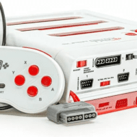 Retro-Bit Super Retro Trio HD plus 720P 3 in 1 Console System - HDMI Port - for Original NES/SNES, Super Nintendo and Sega Genesis Games - Red/White - Image 2