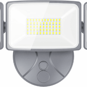 60W LED Security Light, 6000LM Brightness Outdoor Flood Light Fixture Switch Controlled, IP65 Waterproof, 6500K White Wall Mount Exterior Security Floodlight for Eave, Yard, Garage, Porch