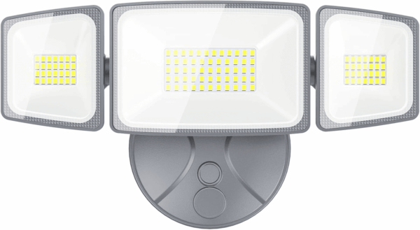 60W LED Security Light, 6000LM Brightness Outdoor Flood Light Fixture Switch Controlled, IP65 Waterproof, 6500K White Wall Mount Exterior Security Floodlight for Eave, Yard, Garage, Porch