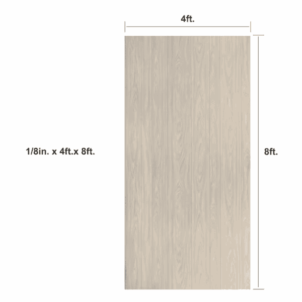 48-In X 96-In Smooth White MDF Wall Panel Wood - Image 3