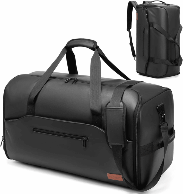 Garment Duffle Bags for Travel, Convertible Garment Bag with Shoe Compartment,3 in 1 Waterproof Travel Suit Bag with Shoulder Strap for Men Women