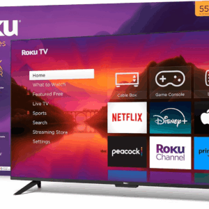 Smart TV – 55-Inch Select Series 4K HDR tv with  Enhanced Voice Remote, Brilliant 4K Picture, Automatic Brightness, & Seamless Streaming – Live Local News, Sports, Family Entertainment