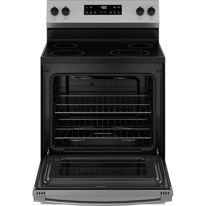 30-In Glass Top 4 Burners 5.3-Cu Ft Freestanding Electric Ran ( Stainless Steel ) - Image 11