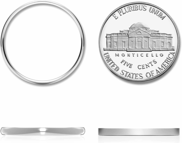 Sterling Silver 2MM High Polish Plain Dome Tarnish Resistant Comfort Fit Wedding Band Ring - Image 3