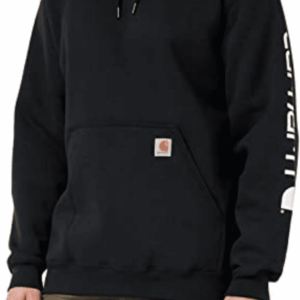 Men'S Loose Fit Midweight Logo Sleeve Graphic Sweatshirt