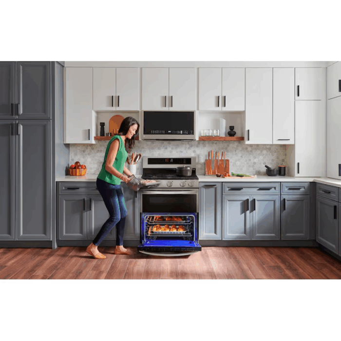 1.7-Cu Ft Air Fry 29.94-In Over-The-Range Convection Microwave with Sensor Cooking ( Printproof Stainless Steel ) - Image 3