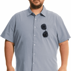 Big and Tall Mens Cotton Button down Shirt 2XL-6XL