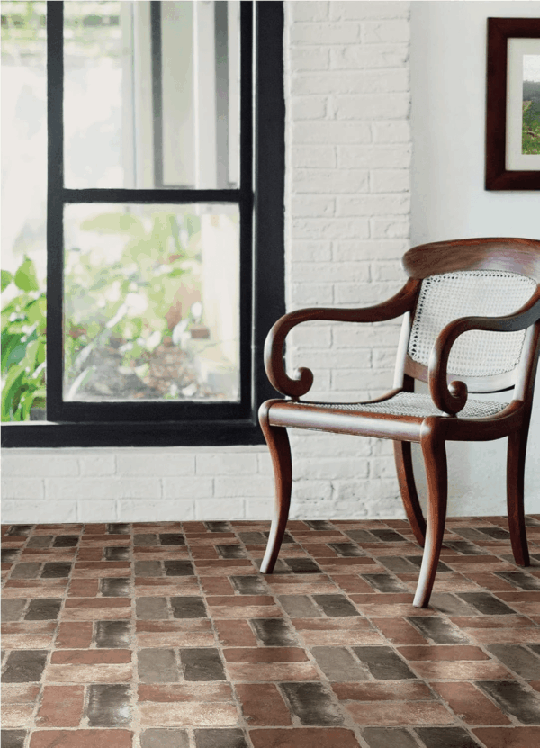 Harvard Brick Red Peel & Stick Floor Tiles - Image 4