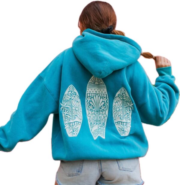 Preppy Embroidery Floral Hoodie for Teen Girl Women Oversized Hooded Sweatshirt Y2K Vintage Graphic Pullover Top