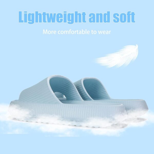 Cloud Slippers for Women and Men, Pillow House Slippers Shower Shoes Indoor Slides Bathroom Sandals, Ultimate Comfort, Lightweight, Thick Sole, Non-Slip, Easy to Clean - Image 4