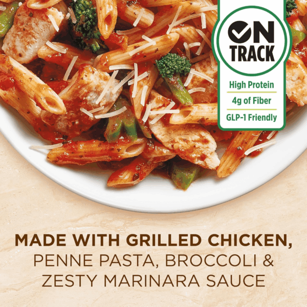 Cafe Steamers Grilled Chicken Marinara with Parmesan, Convenient Microwave Meal Made with No Preservatives, Frozen Meal, 9.5 OZ Bowl - Image 2