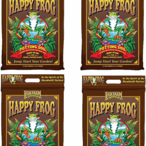 Happy Frog Potting Soil, 12Qt (Pack of 4) - for Indoor/Outdoor Container Plants, Improves Root Efficiency, Ph Adjusted for Optimal Nutrient Uptake - Contains Microbes and Humic Acids
