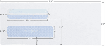 #8 5/8 Security Envelopes, Double Window, Self Seal Envelopes for Invoices/Statements, 3-5/8" X 8-5/8", 24 Lb White, 5/Box (QUA24539) - Image 7