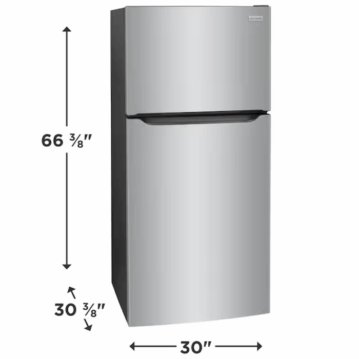 18.3-Cu Ft Top-Freezer Refrigerator ( Easycare Stainless Steel ) Garage Ready - Image 3
