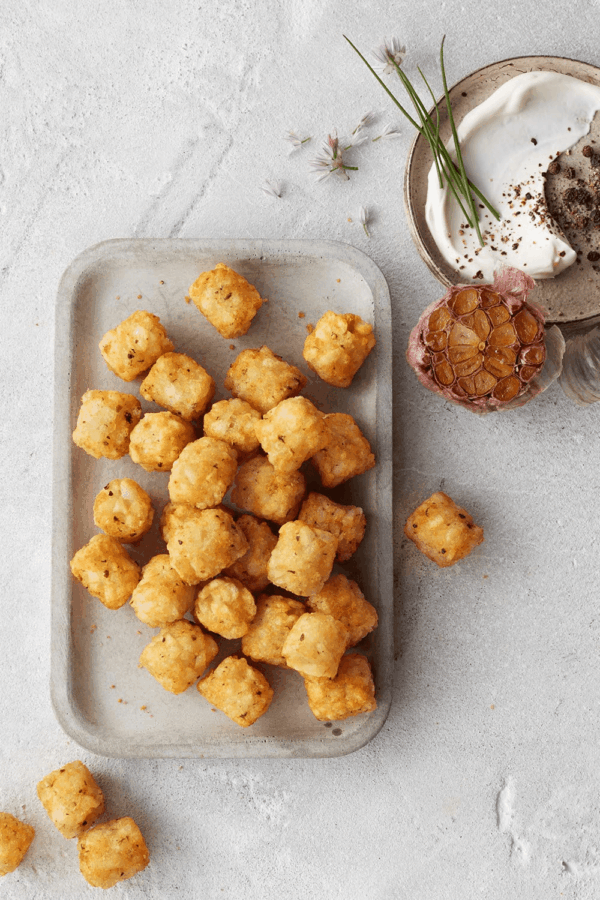 Crispy Seasoned Potato Puffs Roasted Garlic and Cracked Black Pepper, 19 Oz (Frozen) - Image 8