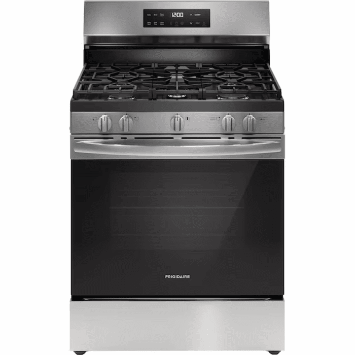 30-In 5 Burners 5.1-Cu Ft Freestanding Natural Gas Range ( Fingerprint Resistant Stainless Steel )
