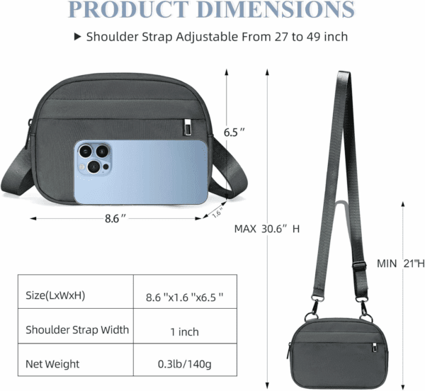 Small Crossbody Bags for Women Belt Bag Fanny Pack with Adjustable Strap - Image 5