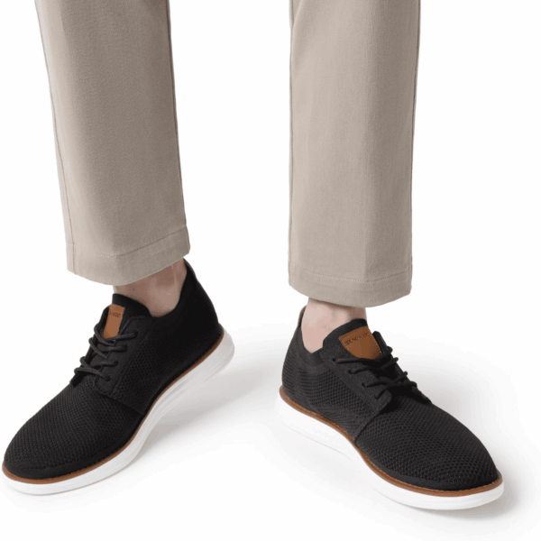 Men'S Knitflex Breeze Mesh Sneakers Oxfords Lace-Up Lightweight Casual Walking Shoes - Image 5