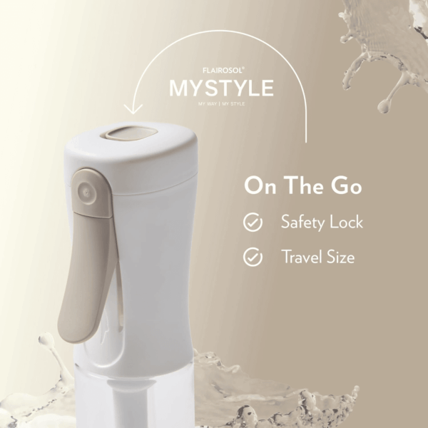 Mystyle, Spray Bottle for Hair - Small Travel Spray Bottle, Ultra Fine Continuous Water Mist for Face, Hairstyling, Salon, Cleaning, Beauty, Toners, Hydration & Makeup, 3.04Oz / 90Ml, White - Image 6