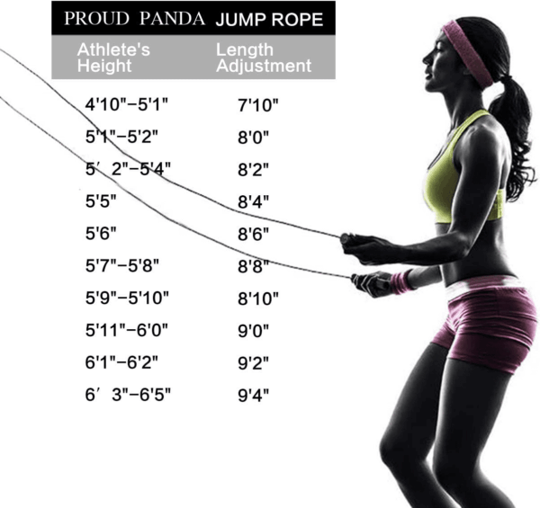 Weighted Jump Rope Workout-1Lb Professional Skipping Rope with Adjustable Length and Silicone Comfortable Grips,Heavy Jumpropes Adults Fitness Women Men,Cardio Boxing Endurance Training Exercise - Image 7
