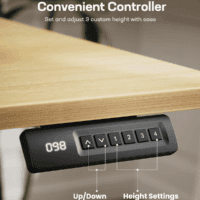 Electric Standing Desk, Adjustable Height Stand up Desk, 48 X 24 Inches Sit Stand Home Office Desk, Computer Desk, Maple - Image 4
