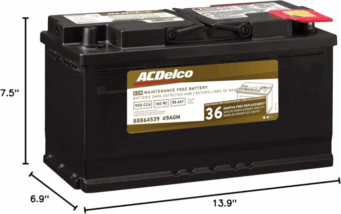 Gold 49AGM 36 Month Warranty AGM BCI Group 49 Battery - Image 6
